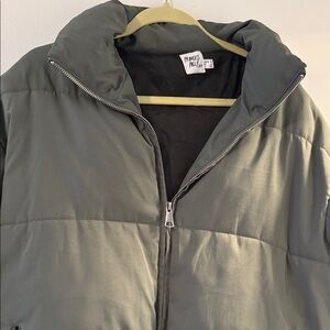 Princess Polly Dark Olive Puffer Jacket